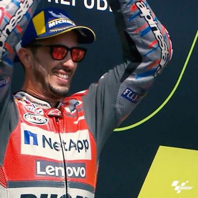 Congratulations on reaching your 100th career podium, @andreadovizioso!