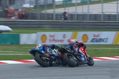 Contact! Rins and Miller clash!