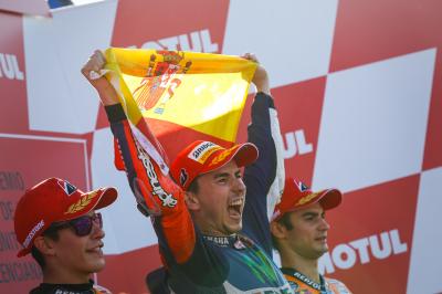 Le cinque gare più emozionanti di Lorenzo in MotoGP™