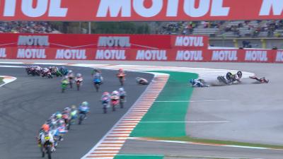 Moto3™: Red flags out after a horrific, multiple rider crash