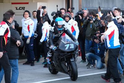 Alex Marquez on his first day as a MotoGP™ rider
