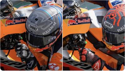 There's some pretty cool testing helmets out there! @marcmarquez93 and