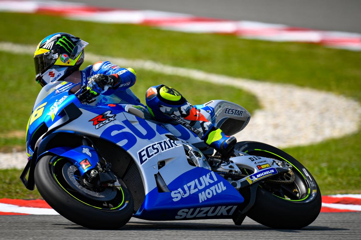 Check out the "new old" Suzuki colours in action at Sepang | MotoGP™