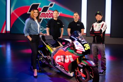 Crutchlow a BT Sport per mostrare la livrea del 2020
