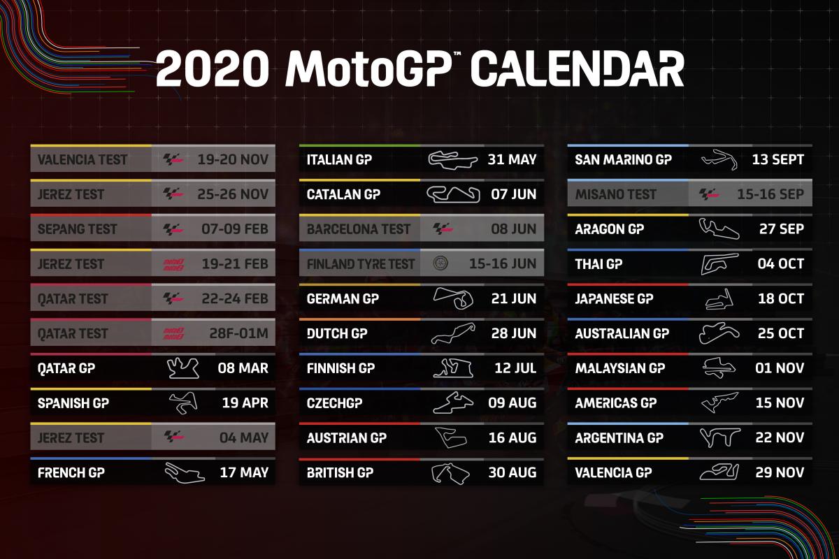 Motogp 2020 schedule
