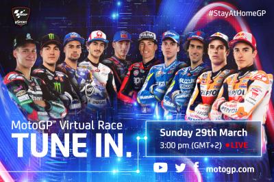 È tutto pronto per una gara virtuale del MotoGP™