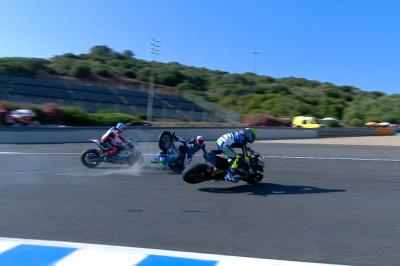 Granado und Ferrari erklären den Sturz im MotoE™ Rennen