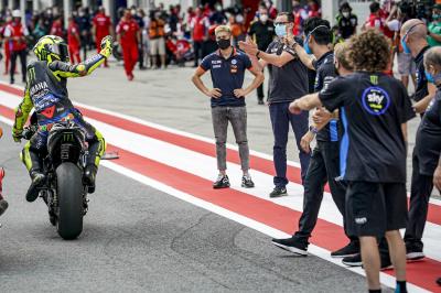 Rossi, meilleur pilote Yamaha après avoir échappé au drame
