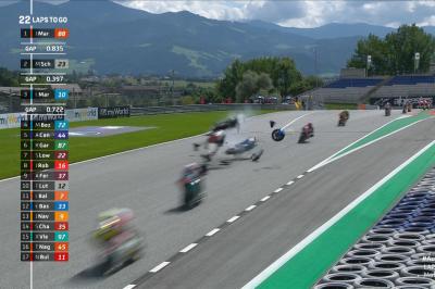 Huge Moto2™ crash brings out the red flag in Austria