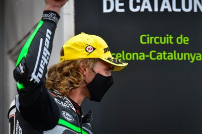 Binder bags first victory in dramatic Barcelona battle