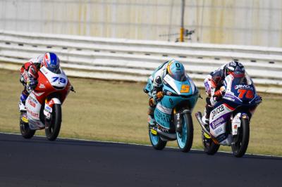 Ogura è leader in Moto3™ mentre Arenas cerca il riscatto