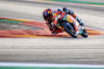 Fernandez Schnellster, wobei Migno das Moto3™ FP3 anführt