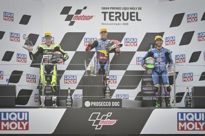 “Sam ha fatto una gara parte” - Il podio della Moto2™