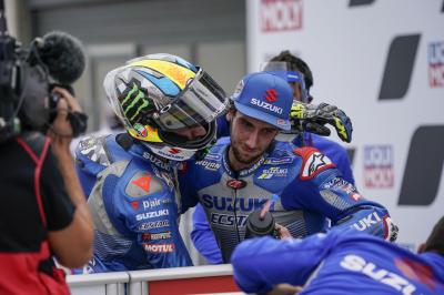 Rins si complimenta con Mir e Suzuki ma già pensa a Portimao