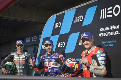 "Now let's complete the job" - MotoGP™ front row first words