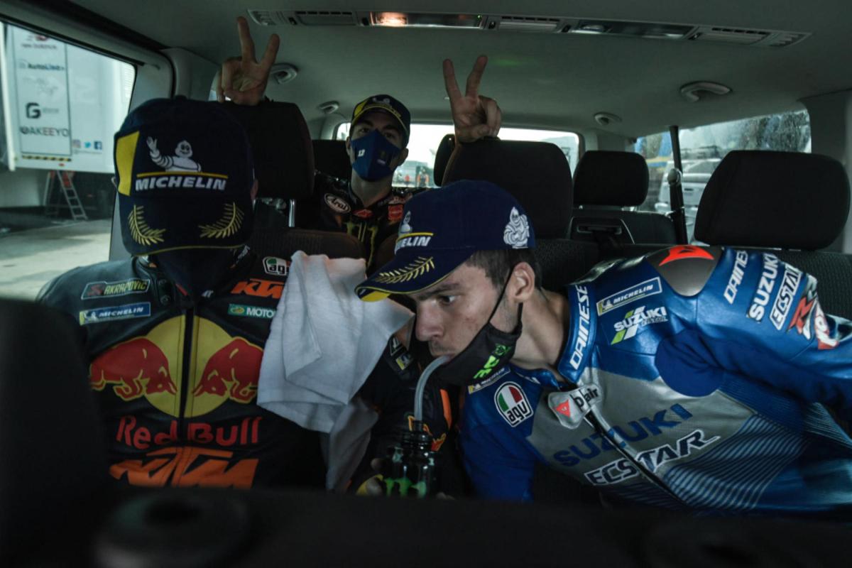 Unseen: Emilia Romagna GP podium finishers car conversation | MotoGP™