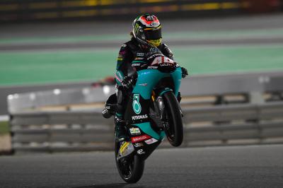 Binder blitzes Moto3™ Qatar pole record in Q2 