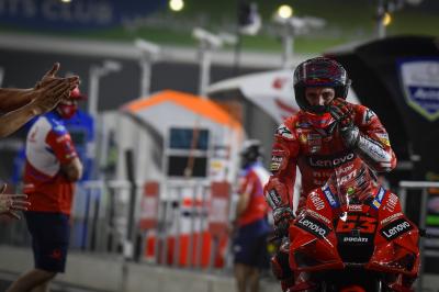 Bagnaia erringt erste MotoGP™-Pole dank neuem Rundenrekord