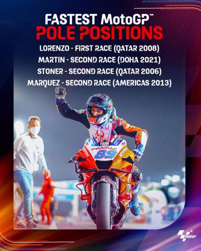 @88jorgemartin becomes the third rider to take pole in his