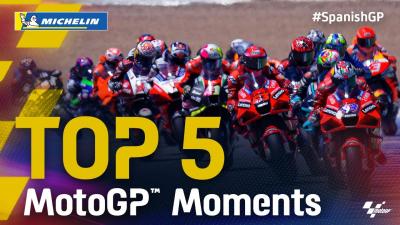 Top 5 MotoGP™ Moments by Michelin | 2021 #SpanishGP