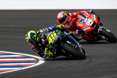 From foe to friend: Rossi welcomes Dovizioso to Yamaha