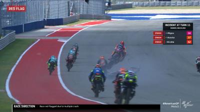 Moto3™: Segunda bandera roja por un 'crash' múltiple