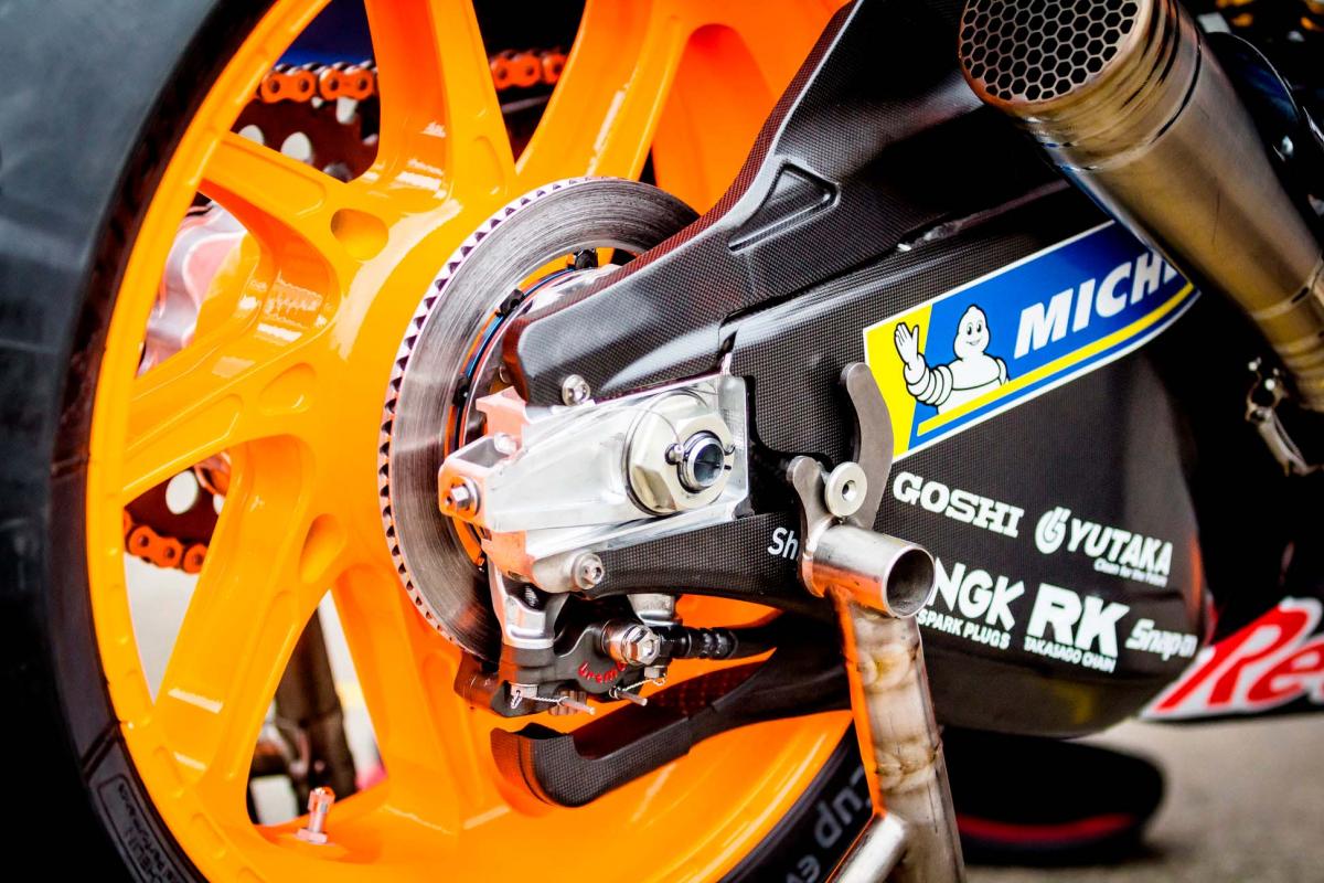Why does the rear brake play such a crucial role in MotoGP™? MotoGP™