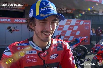 'It was a present for Vale' - MotoGP™ podium reaction