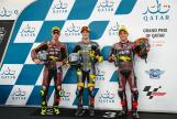 Sam Lowes, Tony Arbolino, Celestino Vietti, Grand Prix of Qatar