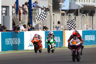 FREE: Just 0.037s separated riders in an epic Moto3™ finale