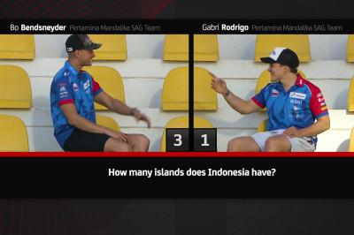 Let's get quizzical: teammates go toe-to-toe about Indonesia