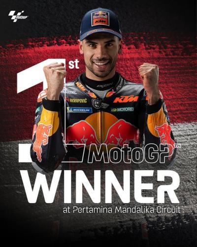 The first #MotoGP winner at the brand new Pertamina Mandalika