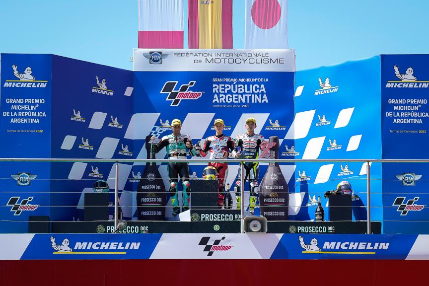 Sergio Garcia, Dennis Foggia, Ayumu Sasaki, Gran Premio Michelin® de la República Argentina