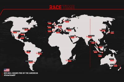 Red Bull Grand Prix of the Americas, il programma completo