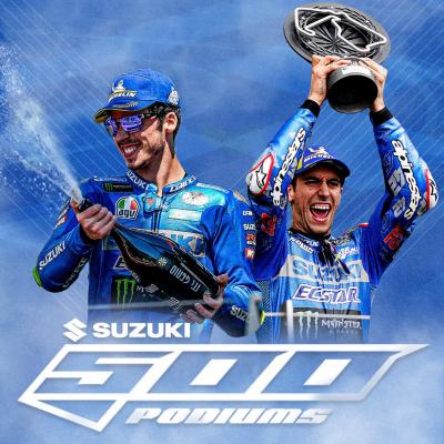 500 podiums across all classes for Suzuki! Alex takes 2nd