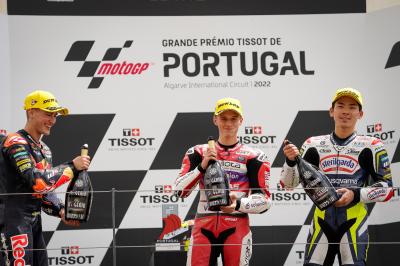 Moto3™: García Dols, Masià y Sasaki reviven su carrera
