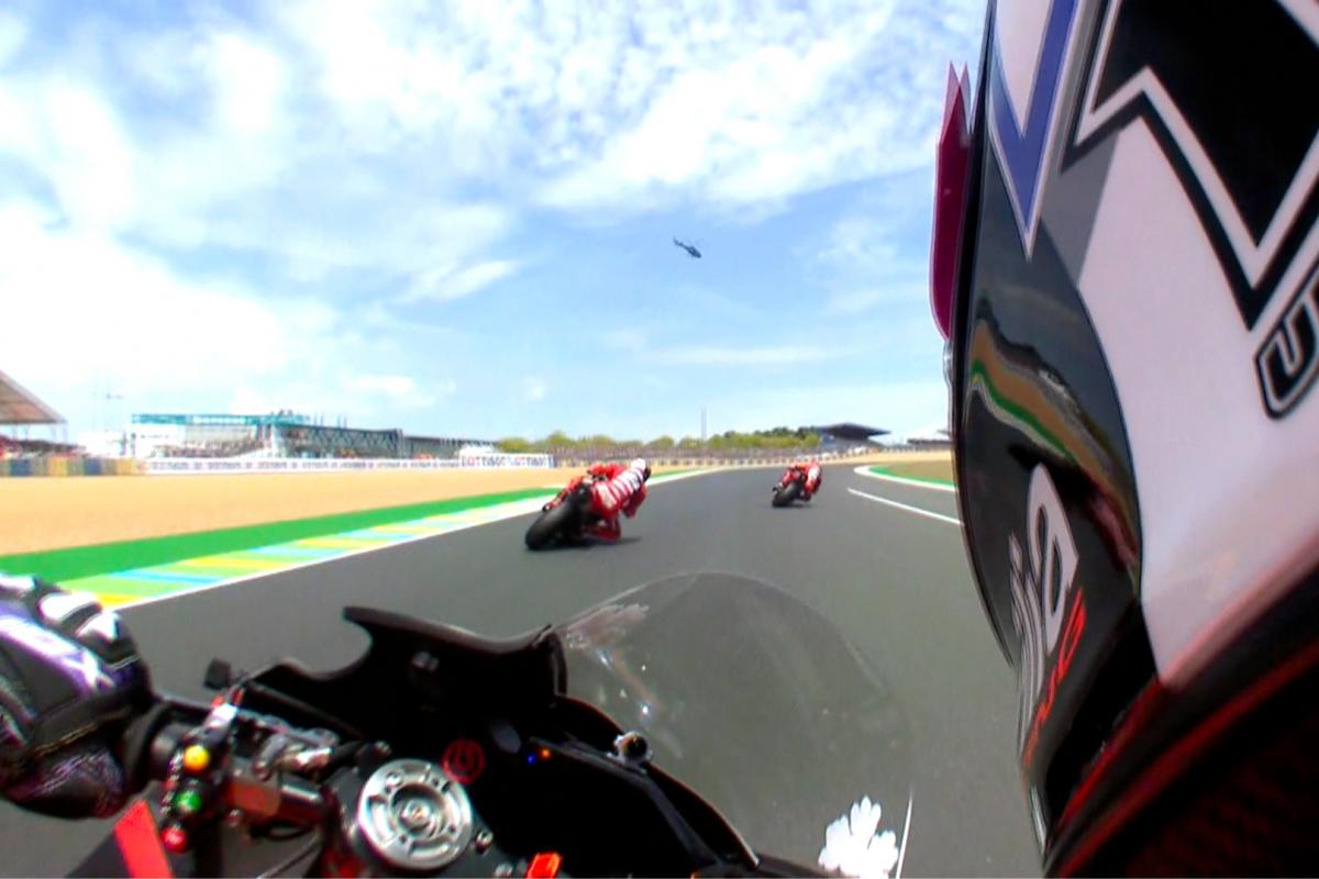 GP de France Le départ vu depuis la 'shouldercam' MotoGP™