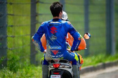 Double disaster: Mir and Rins lament their Mugello DNFs