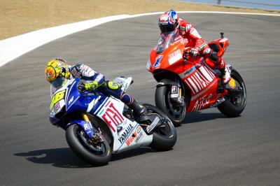 Rossi und Stoner liefern sich die Schlacht des Jahres 2008
