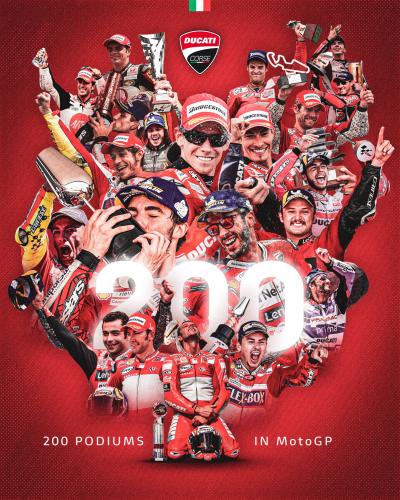 200 times Ducati!  #200DucatiPodiums