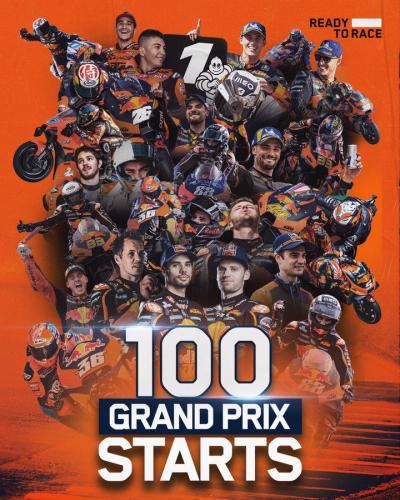 100 Grand Prix starts! An incredible milestone in our MotoGP