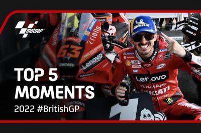 Grande-Bretagne : Le Top 5 des moments marquants en MotoGP™
