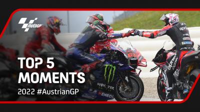 Autriche : Le Top 5 des moments marquants en MotoGP™