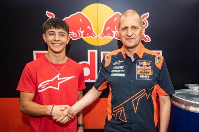 Rueda debutará en Moto3™ junto a Öncü en el Red Bull KTM Ajo