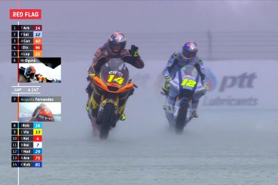 RED FLAG: Torrential Thai rain brings Moto2™ race to a halt