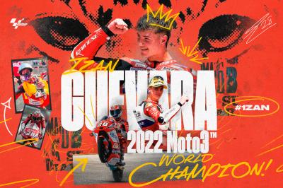 Izan Guevara se corona Campeón del Mundo de Moto3™ 2022