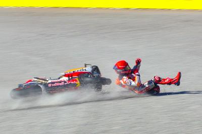 Sickly Marquez battles illness and suffers double crash