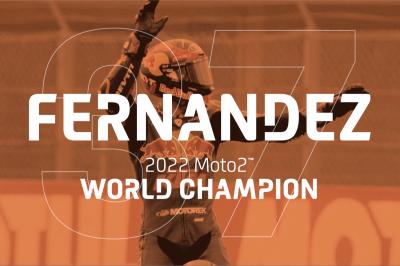 Augusto Fernández se proclama nuevo rey de Moto2™ en 2022