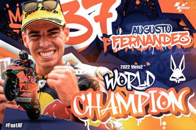 #FastAF! Augusto Fernandez is the 2022 Moto2™ World Champion