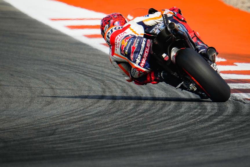 Marc Marquez, équipe Repsol Honda, test officiel du MotoGP de Valence 